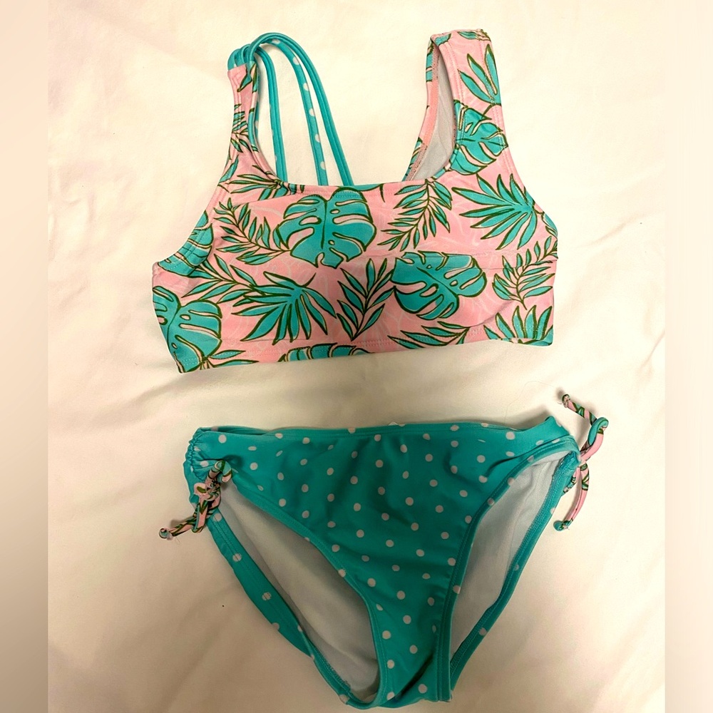Cat & Jack Polka Dot & Palm Bikini